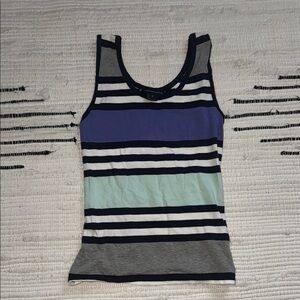Striped Sleeveless Top - Multicolor
